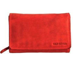 Kožená dámská peněženka WS-6022 červená