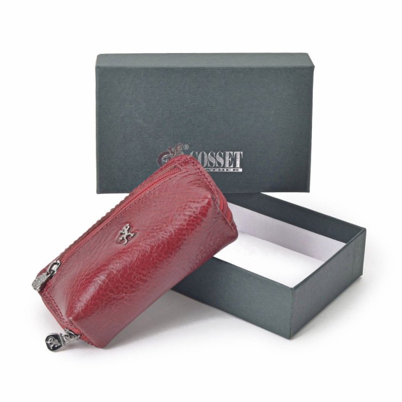 Dámská kožená klíčenka Cosset 4475 KOMODO Bordeaux