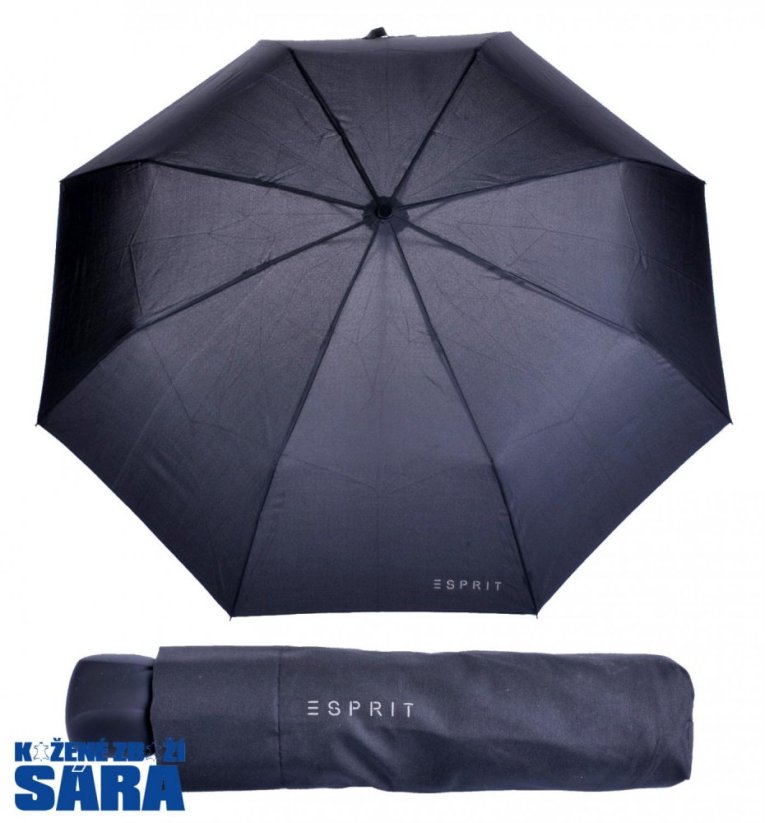 Esprit deštník skládací Mini Basic black 50767 - černý