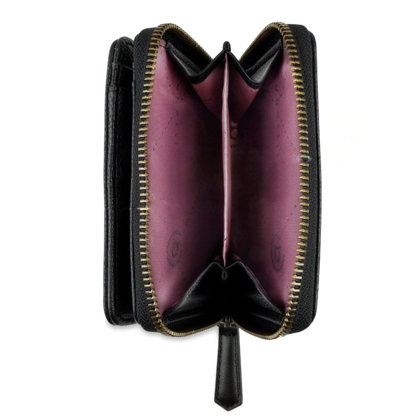 Bugatti dámská kožená peněženka Passione s přívěškem na klíče 49256301 černá