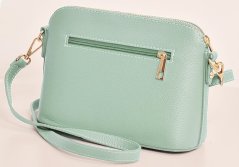 Maxfly, dámská kožená kabelka crossbody 5232 zelená - mátová