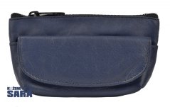 Kožená klíčenka 619-0369 modrá