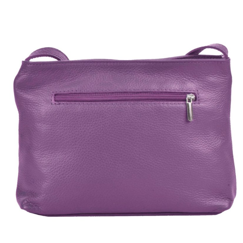 Dámská kožená crossbody kabelka 5085 fialová - 2. jakost