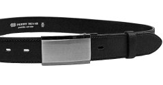 Penny Belts Pánský kožený pásek černý společenský 35-020-4PS-60