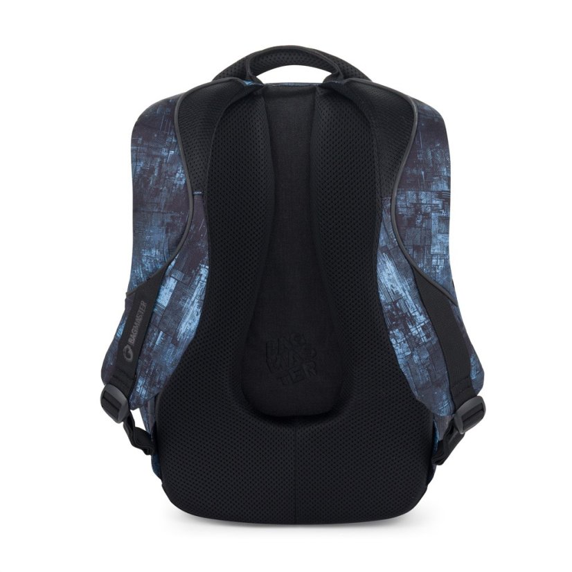 Studentský set BAG 25 B – černo-modrý batoh + penál