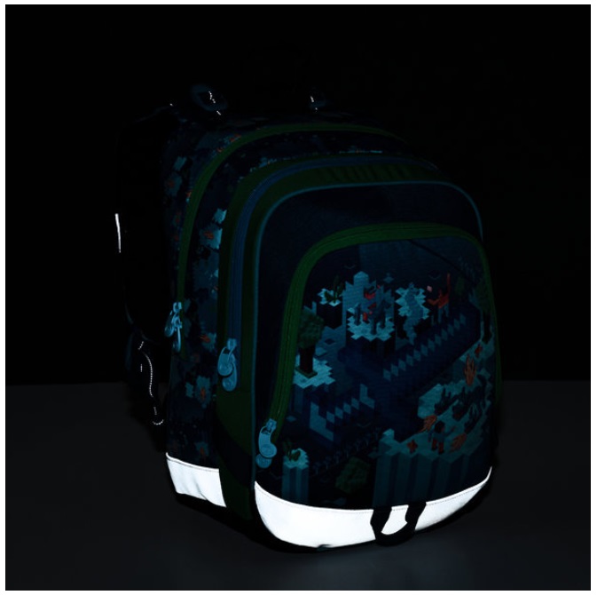 Bagmaster velký set ALFA 21 B (batoh + penál + sáček box na svačinu Lunch Box 013 B a lahev BOTTLE 20 B)