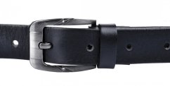 Penny Belts Dámský úzký kožený pásek  172-63 černý