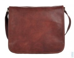Giglio leather Kožená taška přes rameno Il Giglio 1938 hnědá