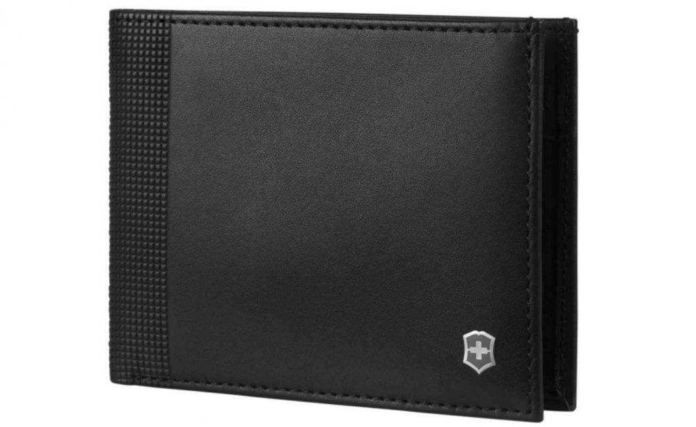 Levně Kožená peněženka Victorinox Altius Alox Bi-Fold 611570 bez přihrádky na drobné