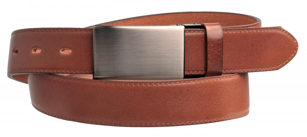 Levně Společenský pásek Penny Belts 35-020-2PS-48 hnědý 105 cm