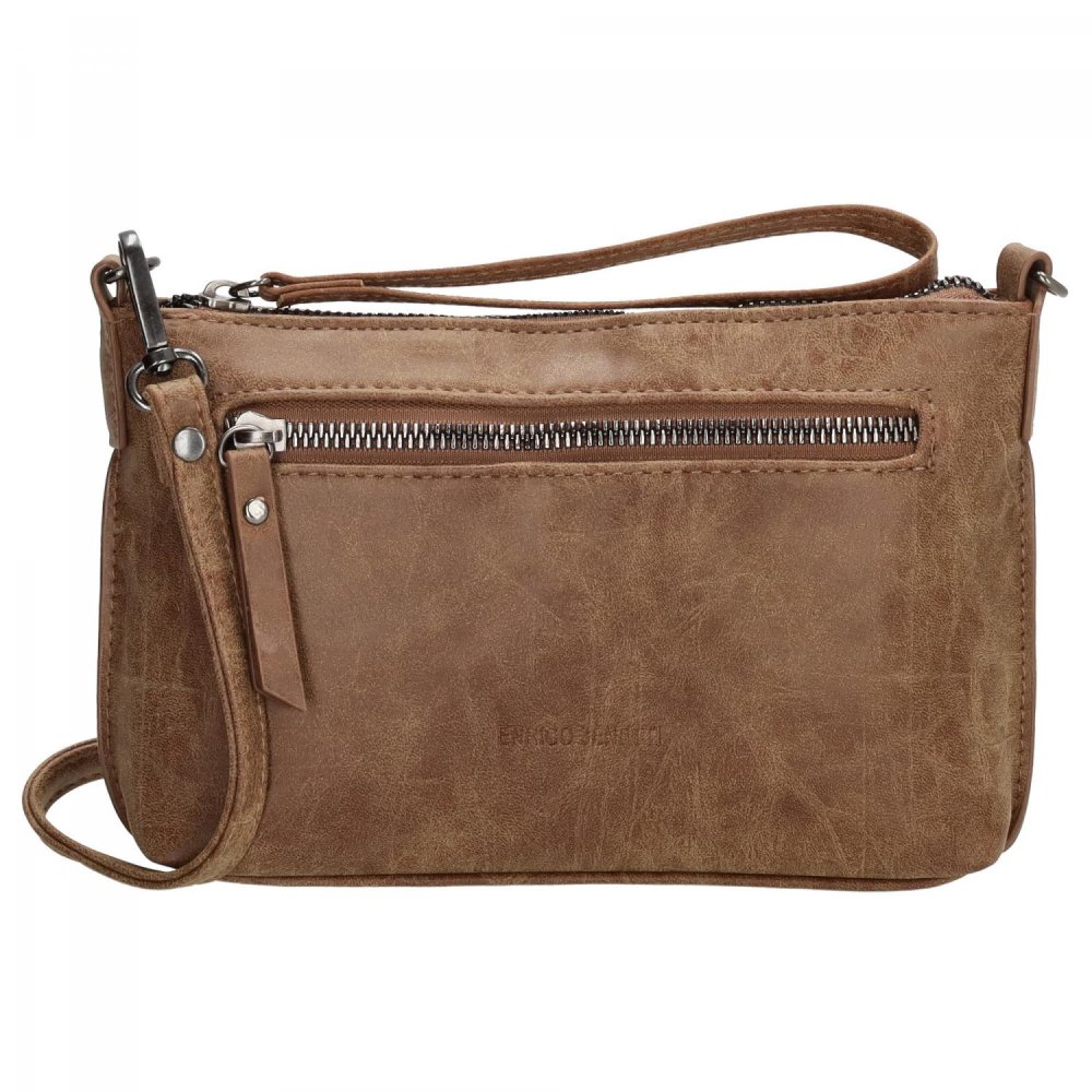 Levně Malá crossbody kabelka Enrico Benetti Zoë 66907-010 hnědá camel