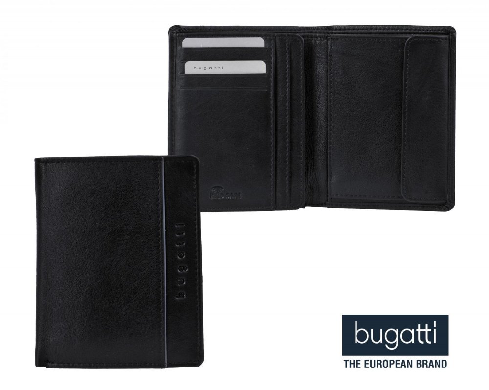 Pánská kožená peněženka Bugatti 49133101 černá