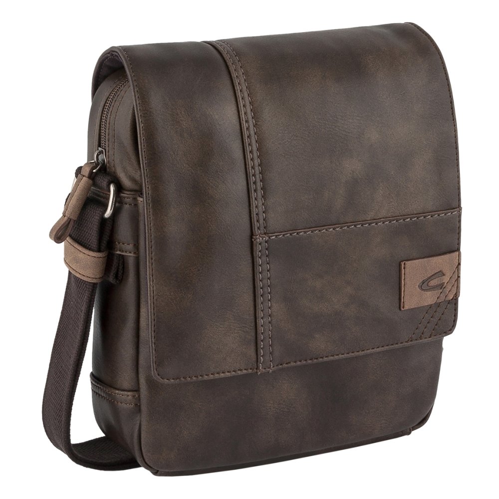 Levně Taška přes rameno LAOS FLAP BAG S 001048 tmavě hnědá