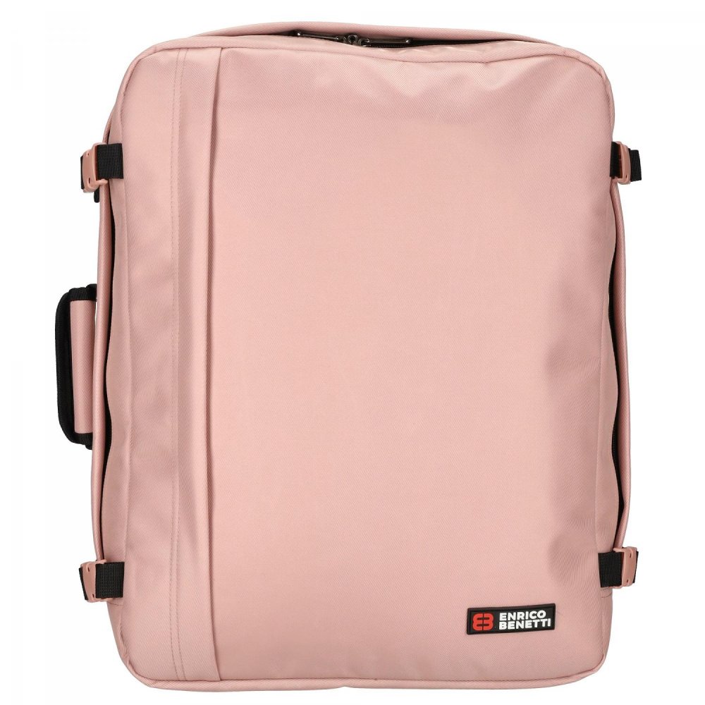 Praktický cestovní batoh 50 x 35 x 20 cm Enrico Benetti Innsbruck 46226-072 růžový