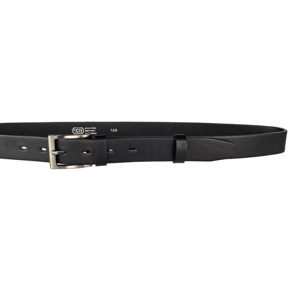 Penny Belts Pánský kožený pásek 30-100-60 černý 115 cm