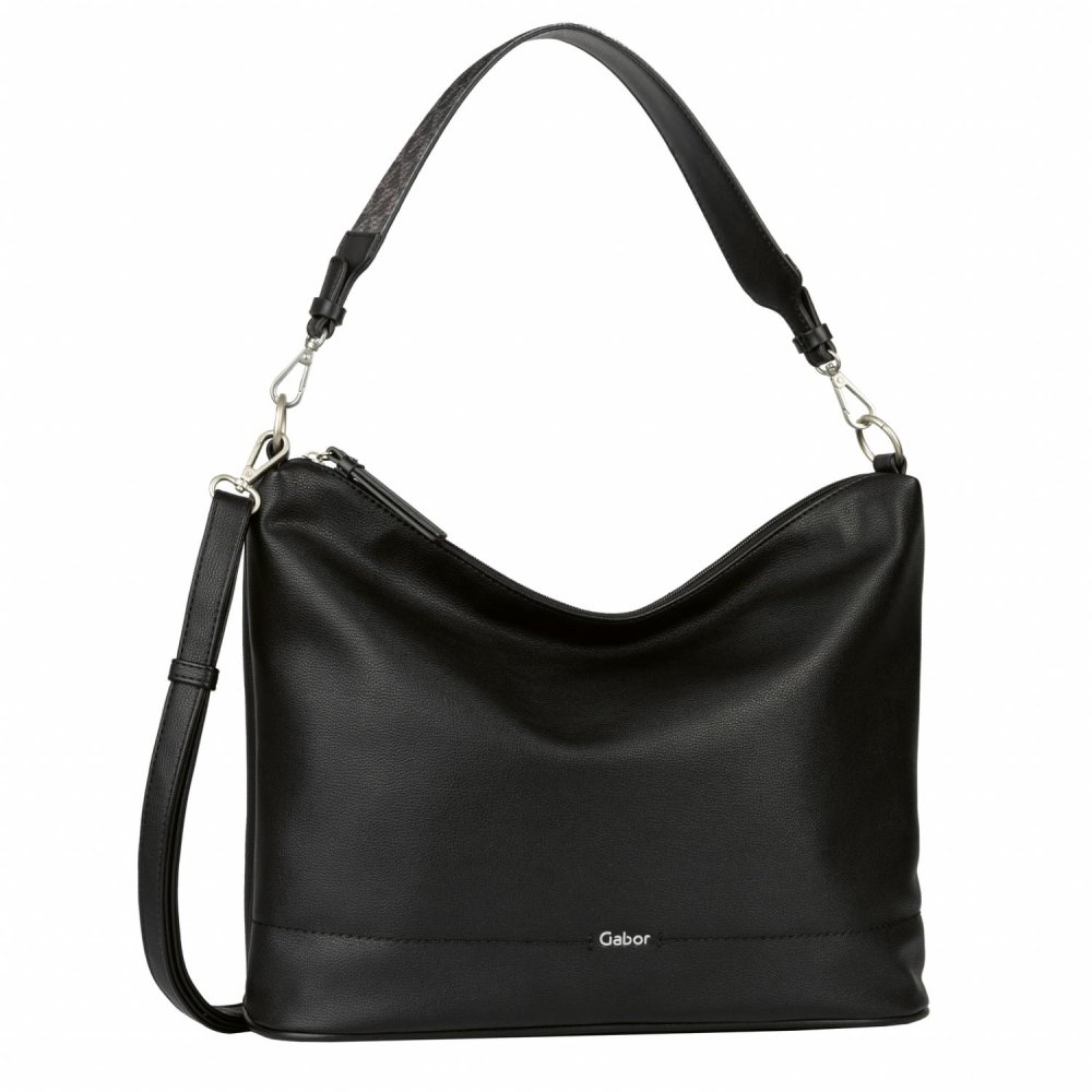 Černá velká kabelka Gabor Baila Hobo bag M 011211