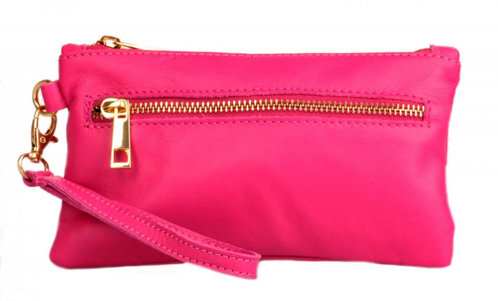 Psaníčko růžové - dámská malá kabelka s poutkem do ruky 115