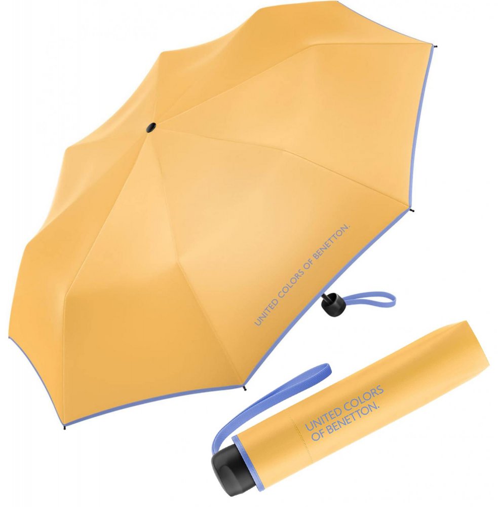 Levně Benetonn deštník Super Mini golden ceream 56261, žlutý