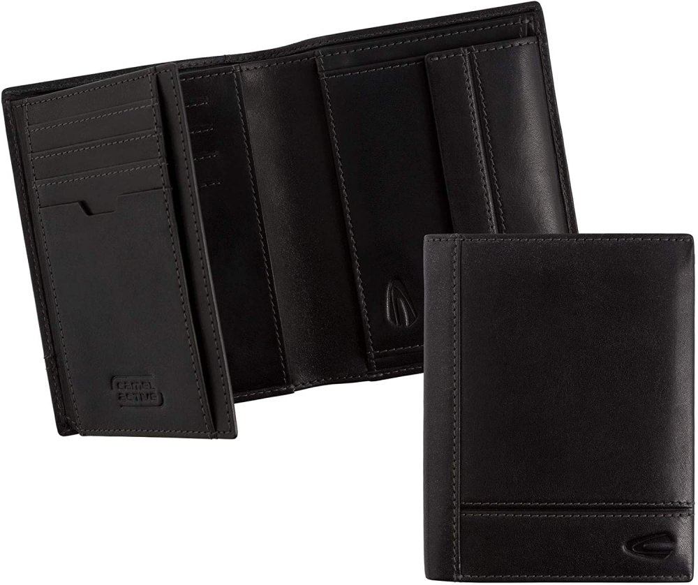 Levně Camel Active Pánská kožená černá peněženka 270-705-60