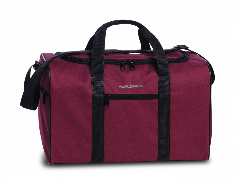 Cestovní taška 10362-4700 vínová (příruční zavazadlo 40 x 20 x 25 cm) 19 L