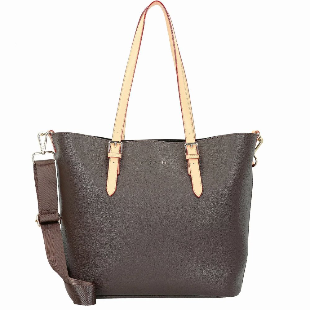 Levně Dámská kabelka Bugatti Ella Shopper L 49362502 tmavě hnědá