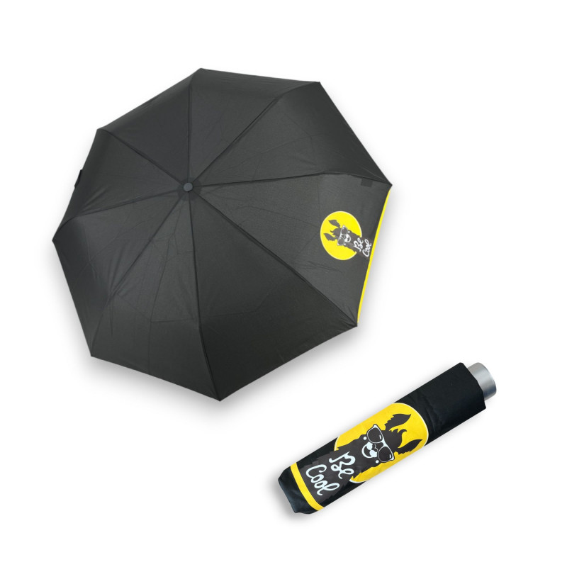 Doppler Mini Light Kids black Lama – dětský skládací deštník 722165K13 černý