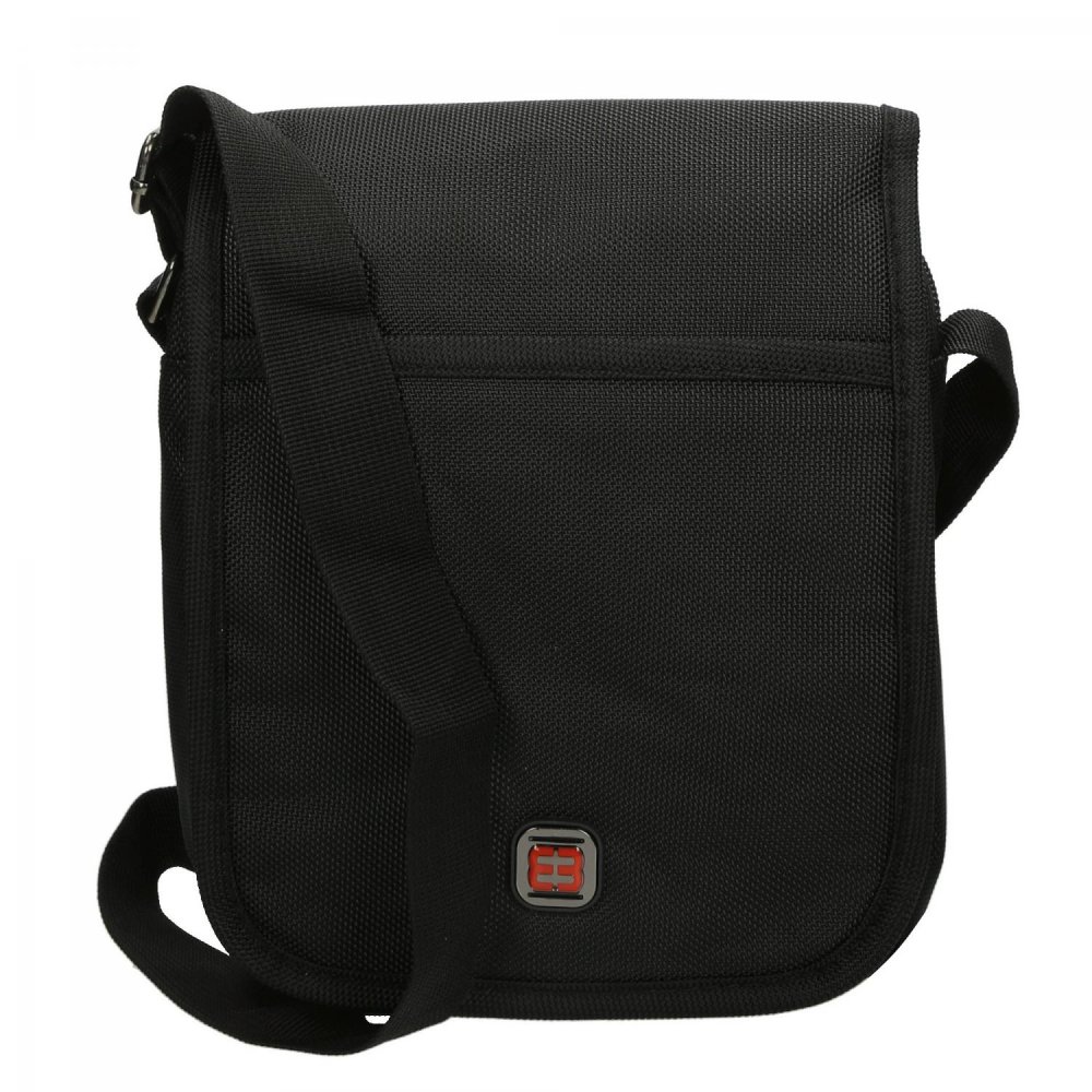 Levně Pánská crossbody taška Enrico Benetti Cornell – Černá 47227-001