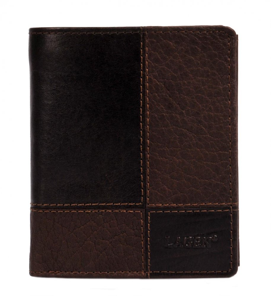 Lagen Pánská kožená peněženka tmavě hnědá V-28/T
