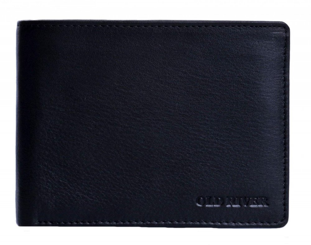 Pánská kožená peněženka s RFID ochranou Old River 261 černá
