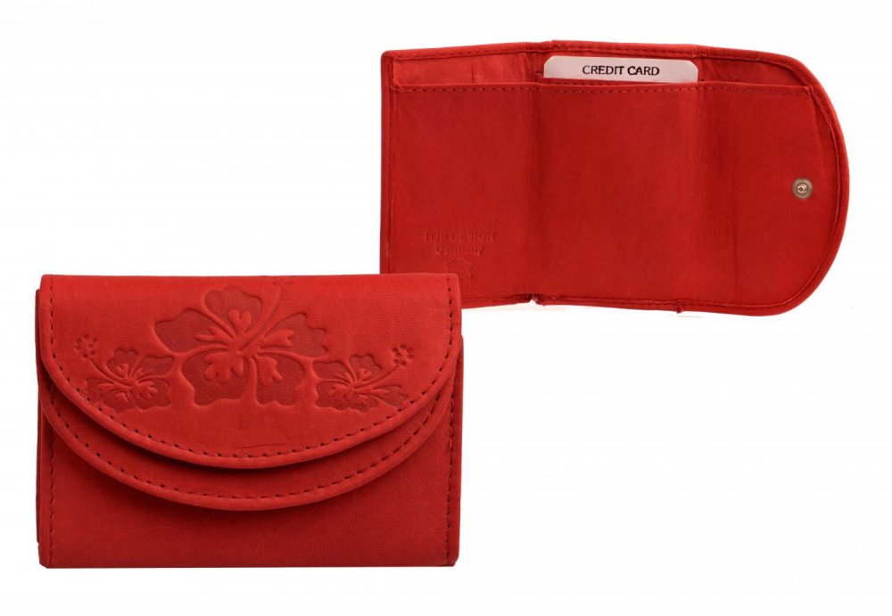 Dámská malá červená peněženka 7116-B CHERRY RED