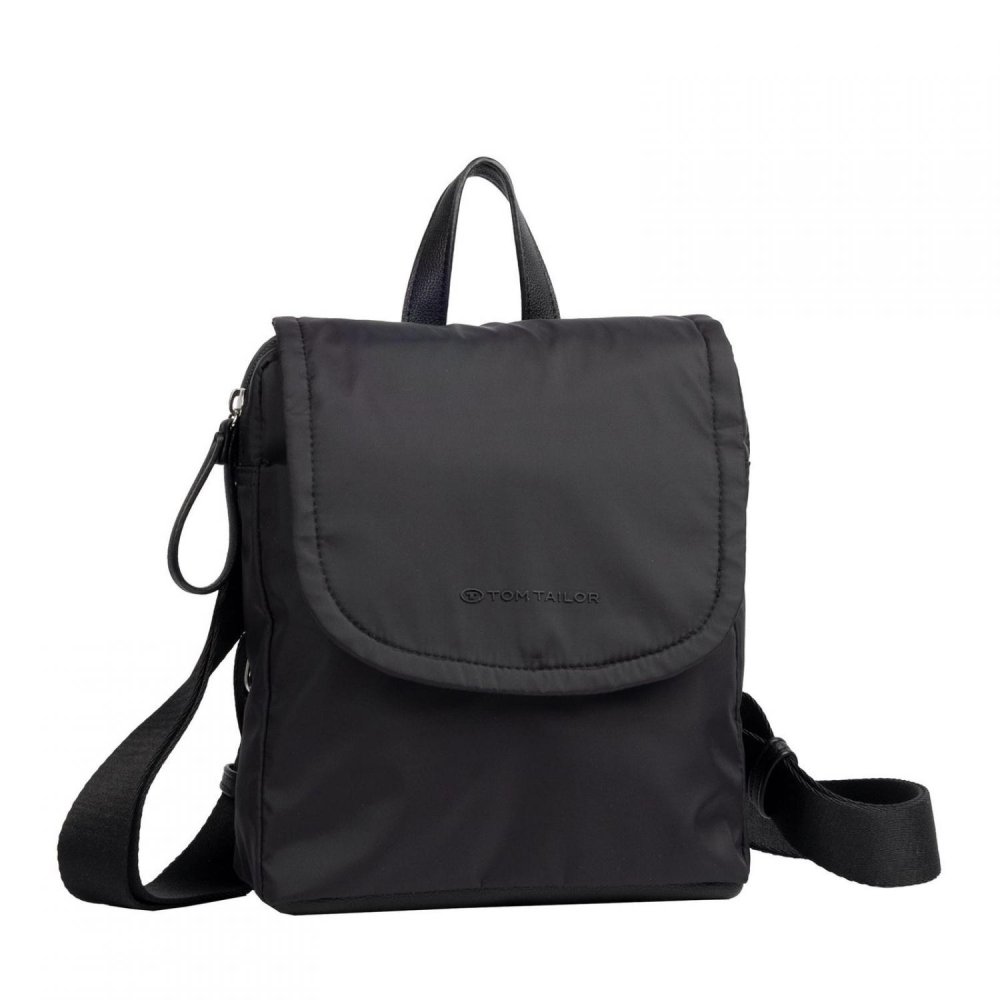 Černý nylonový batoh Tom Tailor Sensa 011348