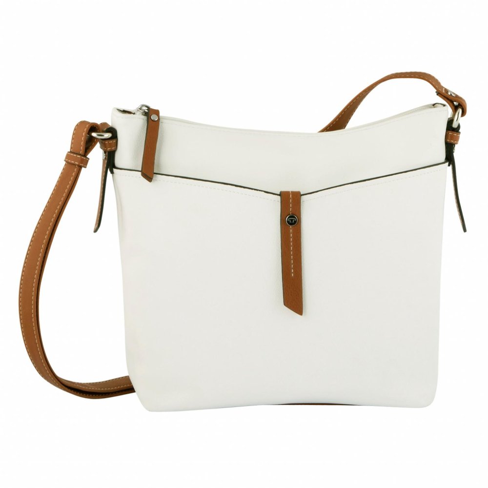 Levně Tom Tailor Kabelka Novara Cross bag M 27044-12 bílá