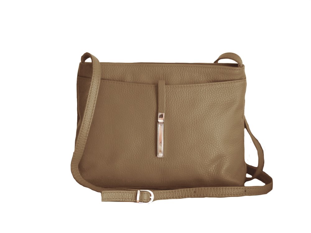 Maxfly Dámská kožená crossbody kabelka 5085 zelená - olivová