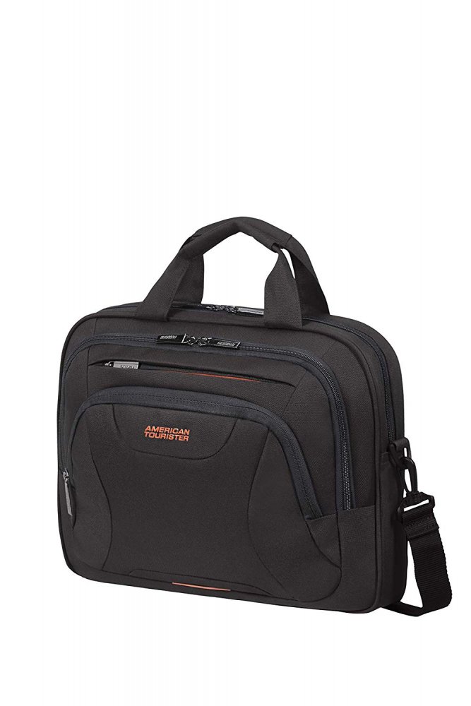 American Tourister AT WORK LAPTOP BAG 13.3"-14.1" Black/Orange