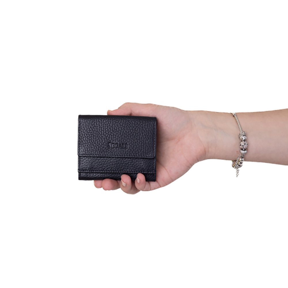 Kožená peněženka dámská malá  SG-1756 B černá