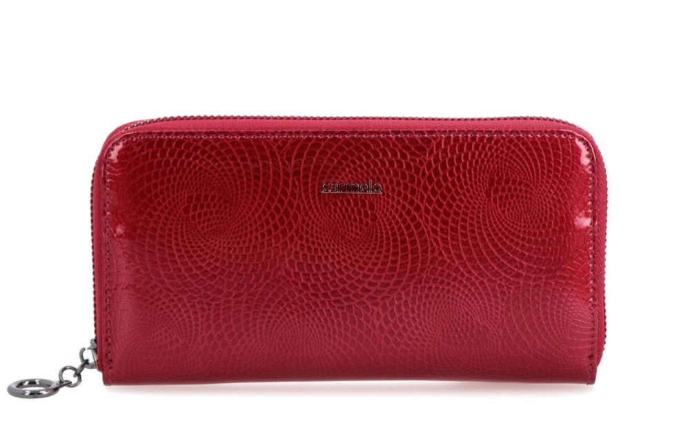 Dámská kožená peněženka Carmelo 2111 N červená