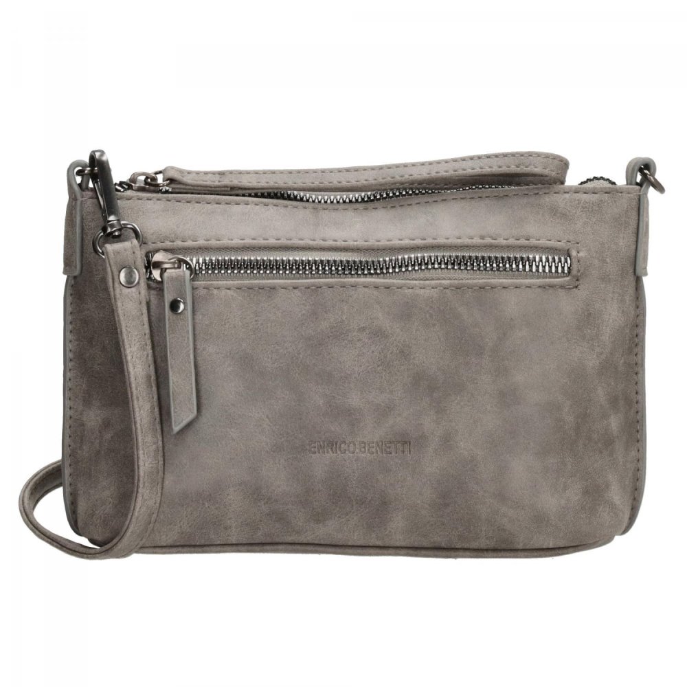 Levně Malá crossbody kabelka Enrico Benetti Zoë 66907-124 šedá