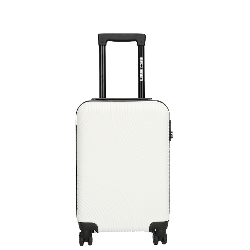 Levně Kufr do letadla 55 cm Enrico Benetti Louisville S white 39040-50-003 bílý
