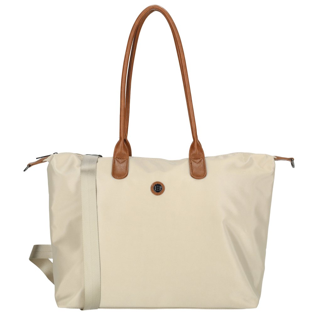 Enrico Benetti Claire Shopper - Stylová velká kabelka 25001-043 béžová