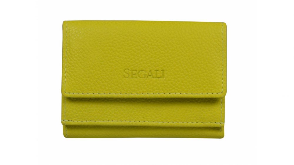 Malá kožená peněženka SEGALI SG-1756 žlutá
