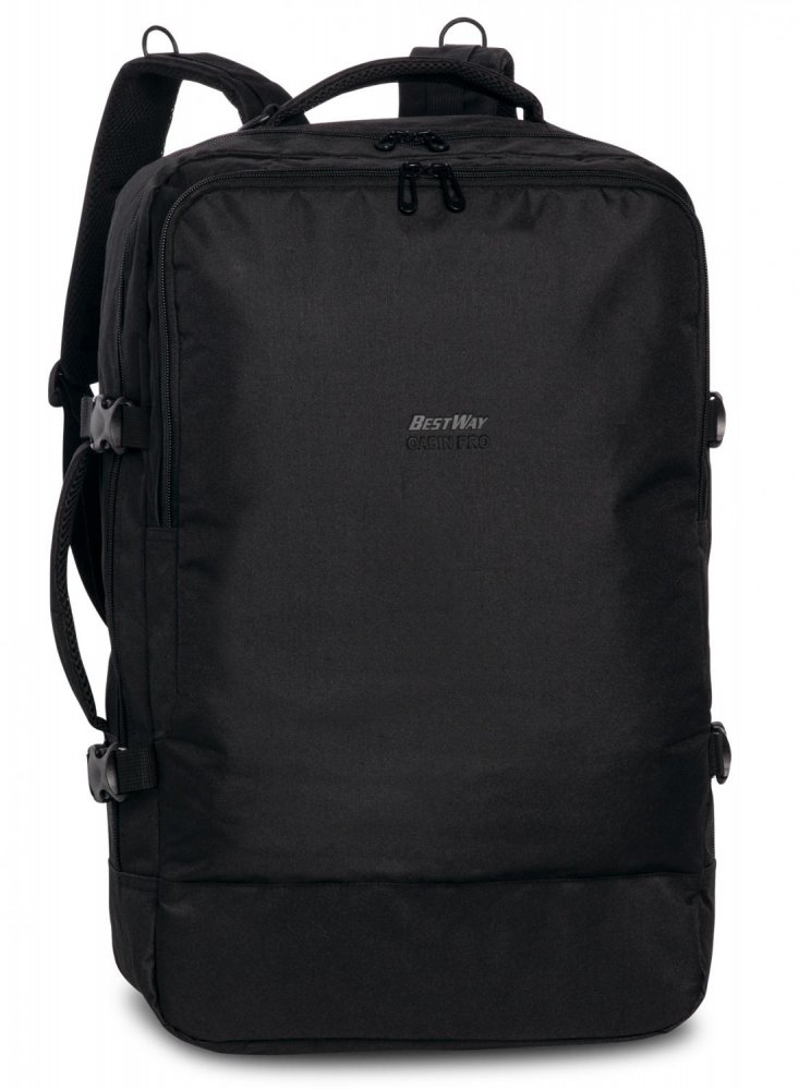 Levně Palubní zavazadlo - cestovní batoh 40 L černý BestWayCABIN PRO 40324-0100