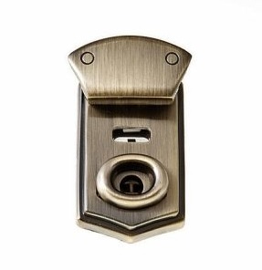 Levně zámek na etui 029 staromosaz