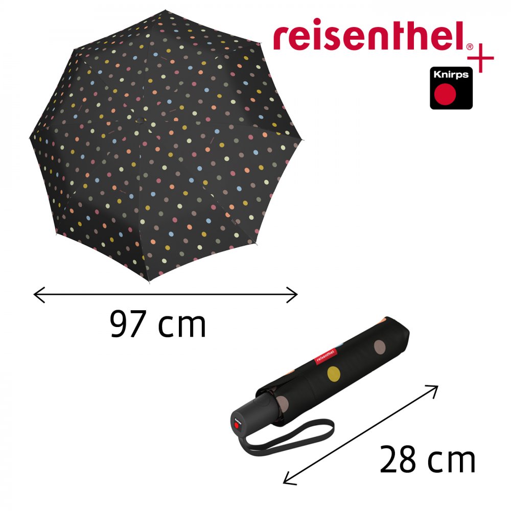 Levně Dámský plně automatický deštník umbrella pocket duomatic dots RR7009