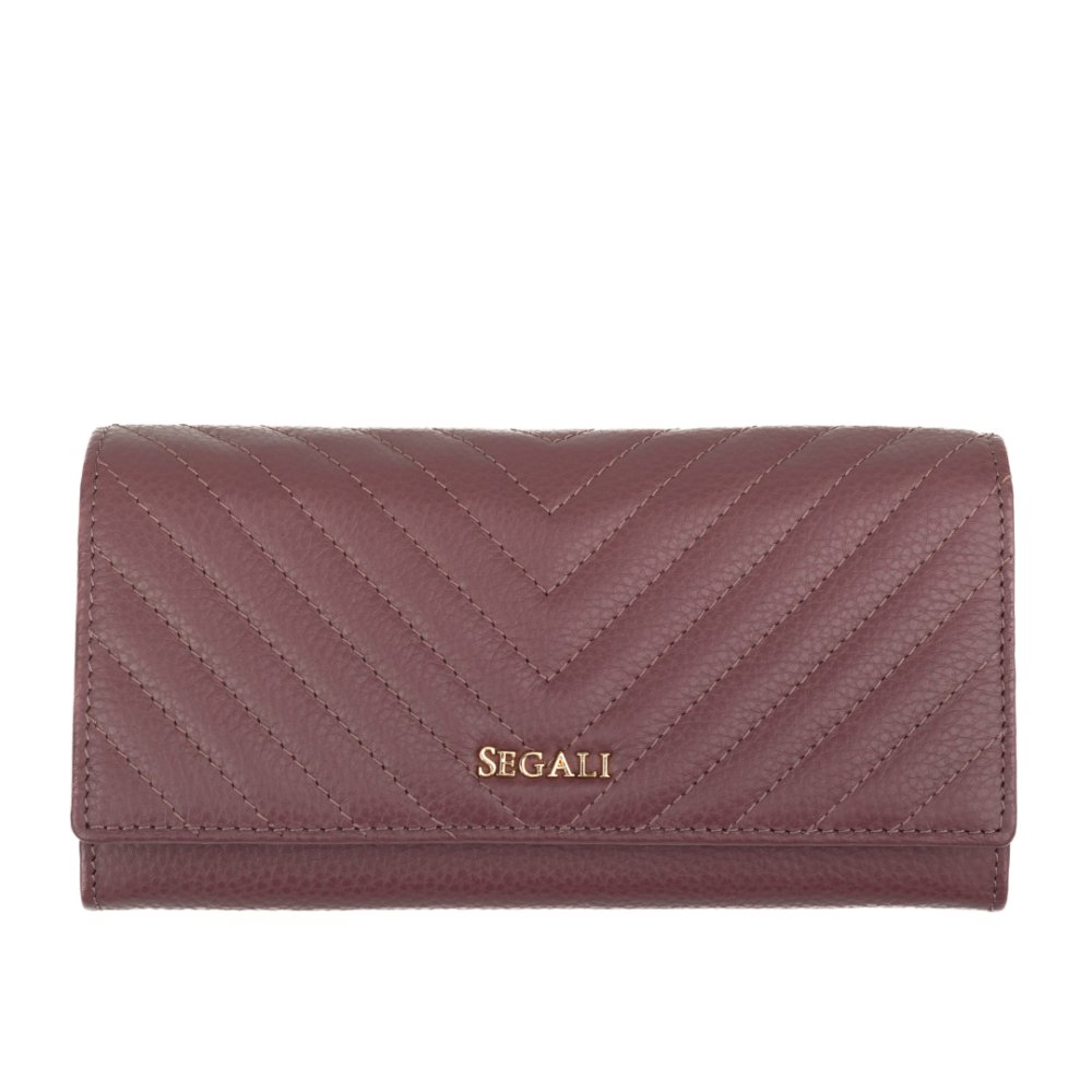 Levně Dámská peněženka kožená SEGALI 50511 purple