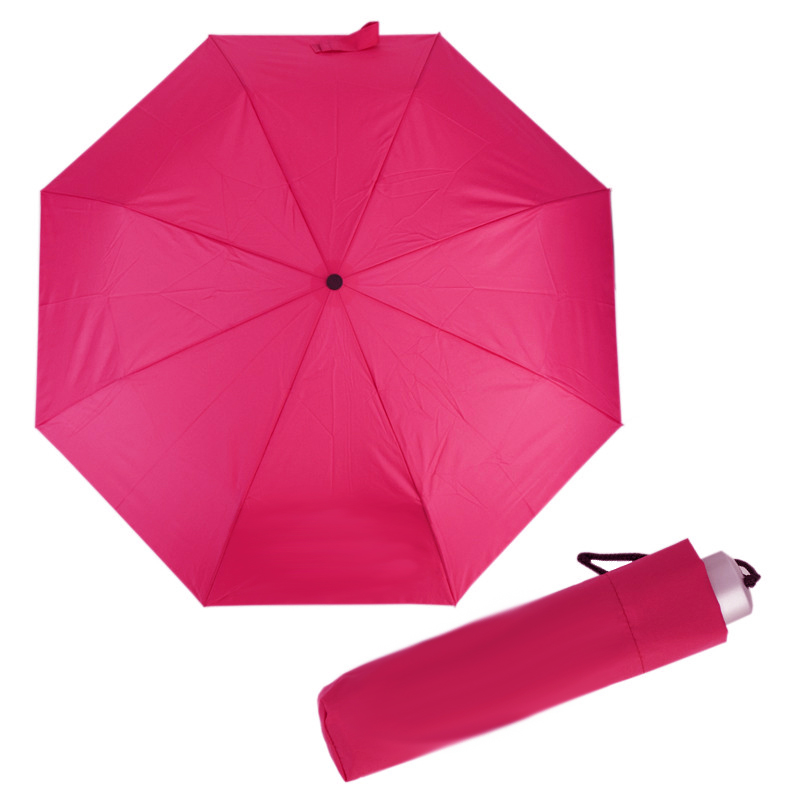 Levně Dámský skládací odlehčený deštník Mini light uni 722163CZ-06 růžový fuxia