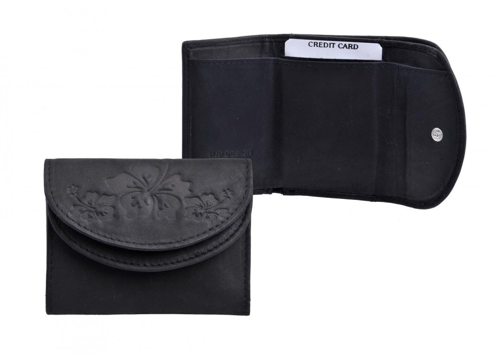 Dámská malá černá peněženka 7116-B černá