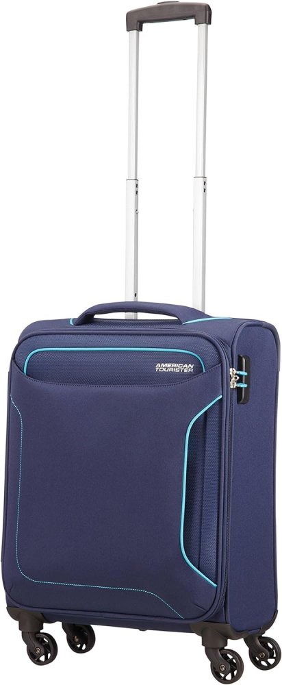 Malý černý cestovní kufr - kabinové zavazadlo HOLIDAY HEAT SPINNER 55/20 NAVY 106794-1596