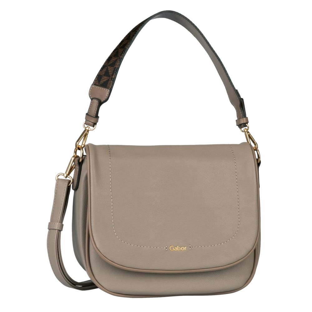 Koženková kabelka Gabor Baila Saddle bag 011207 - taupe