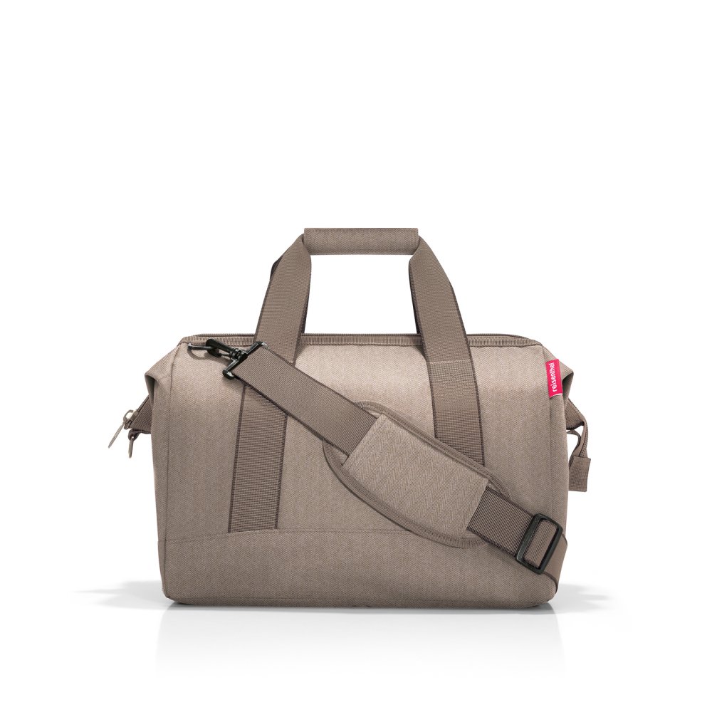 Levně Dámská cestovní taška Reisenteh Allrounder M Herringbone mokka MS6054