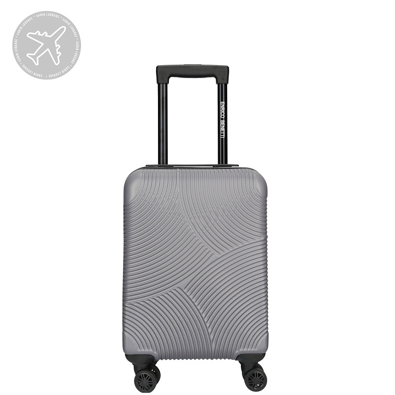 Levně Kufr do letadla 55 cm Enrico Benetti Louisville S grey 39040-50-012 šedý
